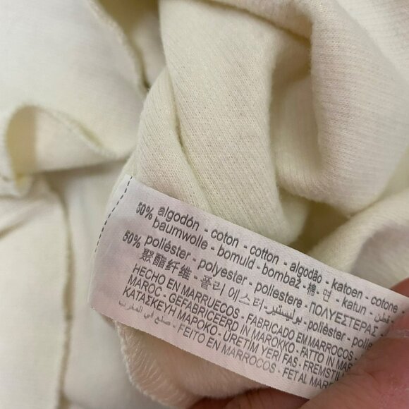 Zara White Turtleneck Sweater Top‎ Loose Fit Long Sleeves Minimalist Medium - Picture 15 of 16